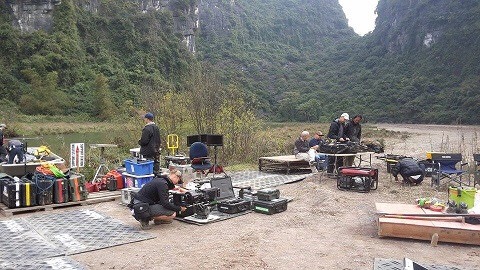 ハリウッド映画「キングコング・スカルアイランド」の撮影にNISHIOの機器をサプライ！（ニンビン省）