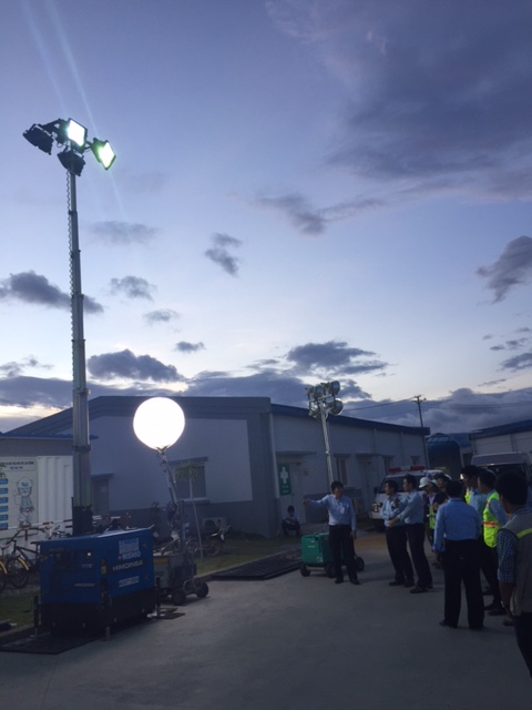 New light towers (RL4) arrived to Nishio Viet Nam