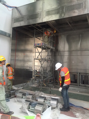 유니레버 프로젝트에 사용한 특수한 장비