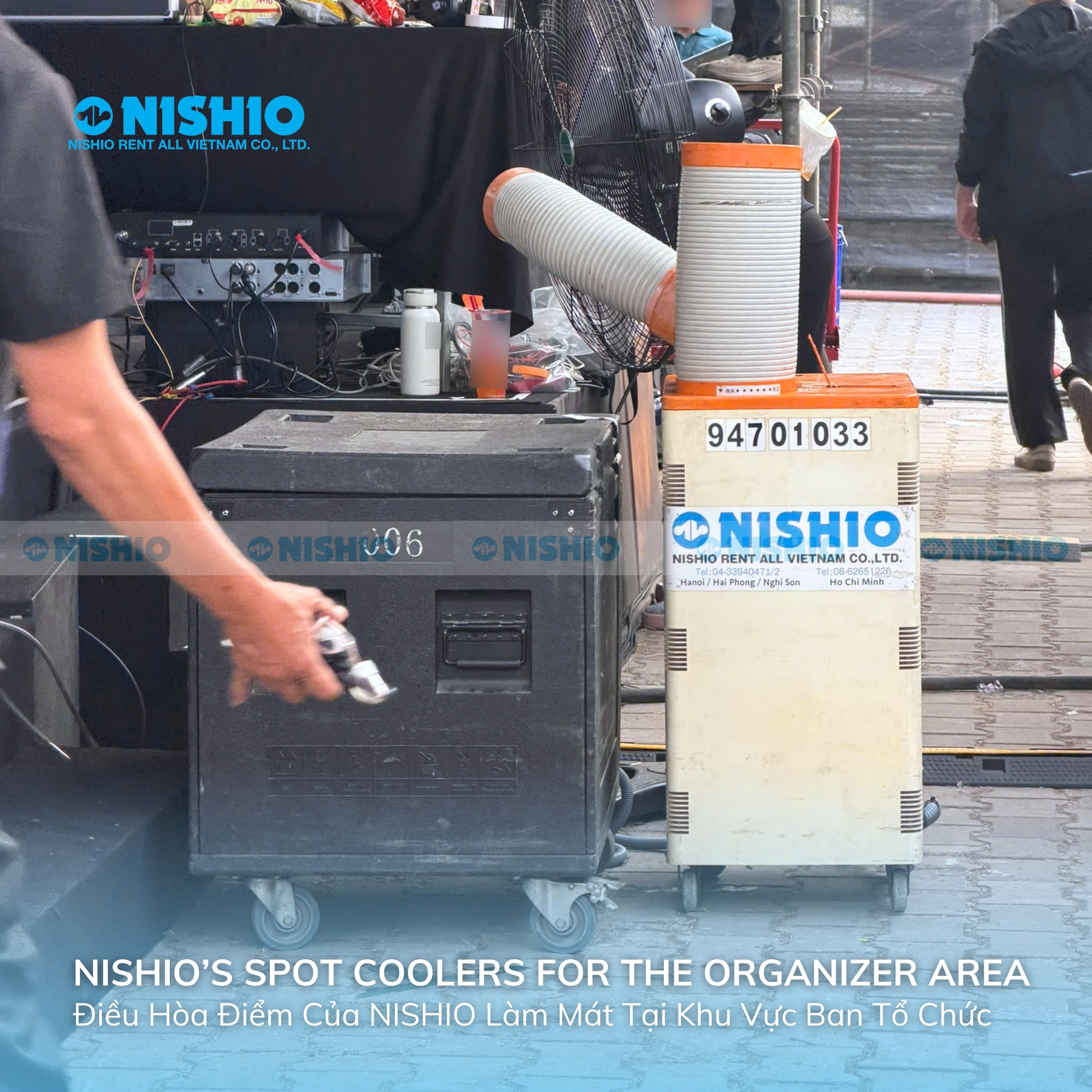 Hình ảnh: Điều Hòa Điểm NISHIO được sử dụng cho sự kiện âm nhạc ngoài trời