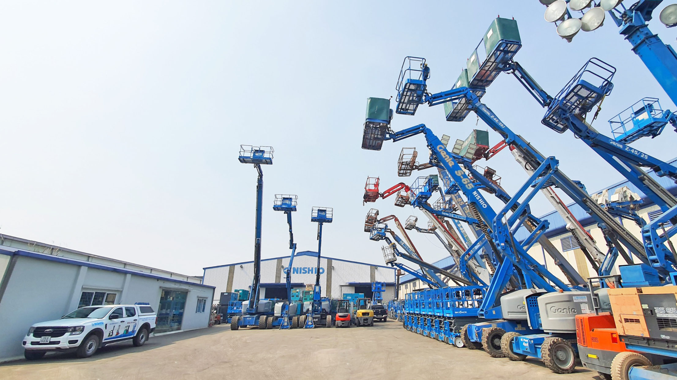 NISHIO’s Wide Range of Aerial Work Platforms