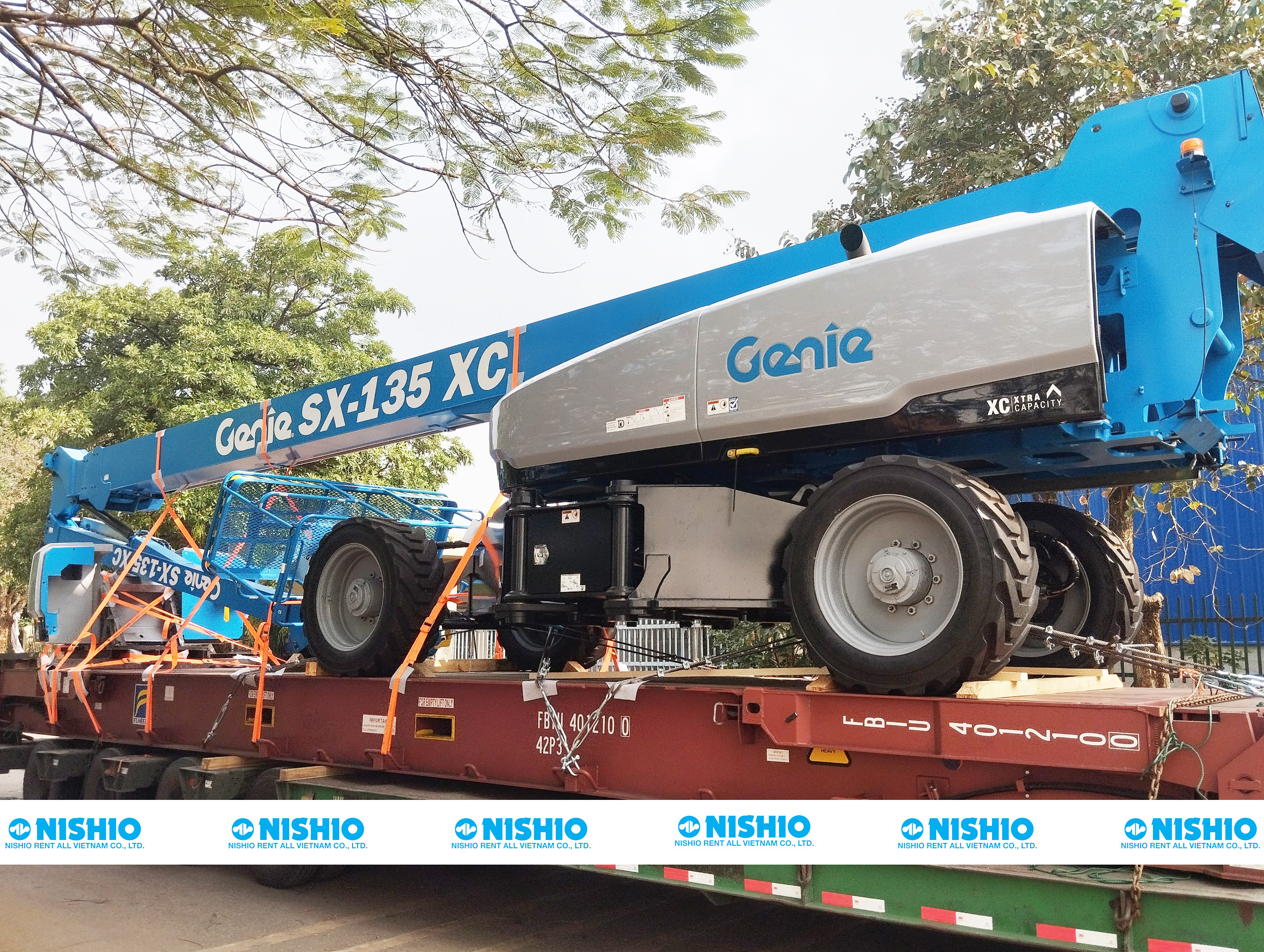 NISHIO is continuously supplying more Genie XC Boom Lifts to NISHIO is continuously supplying more Genie XC Boom Lifts to
