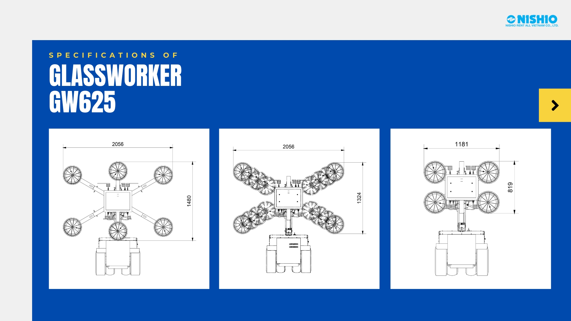 Glass lifting equipment (Glassworker) for sale and rent in