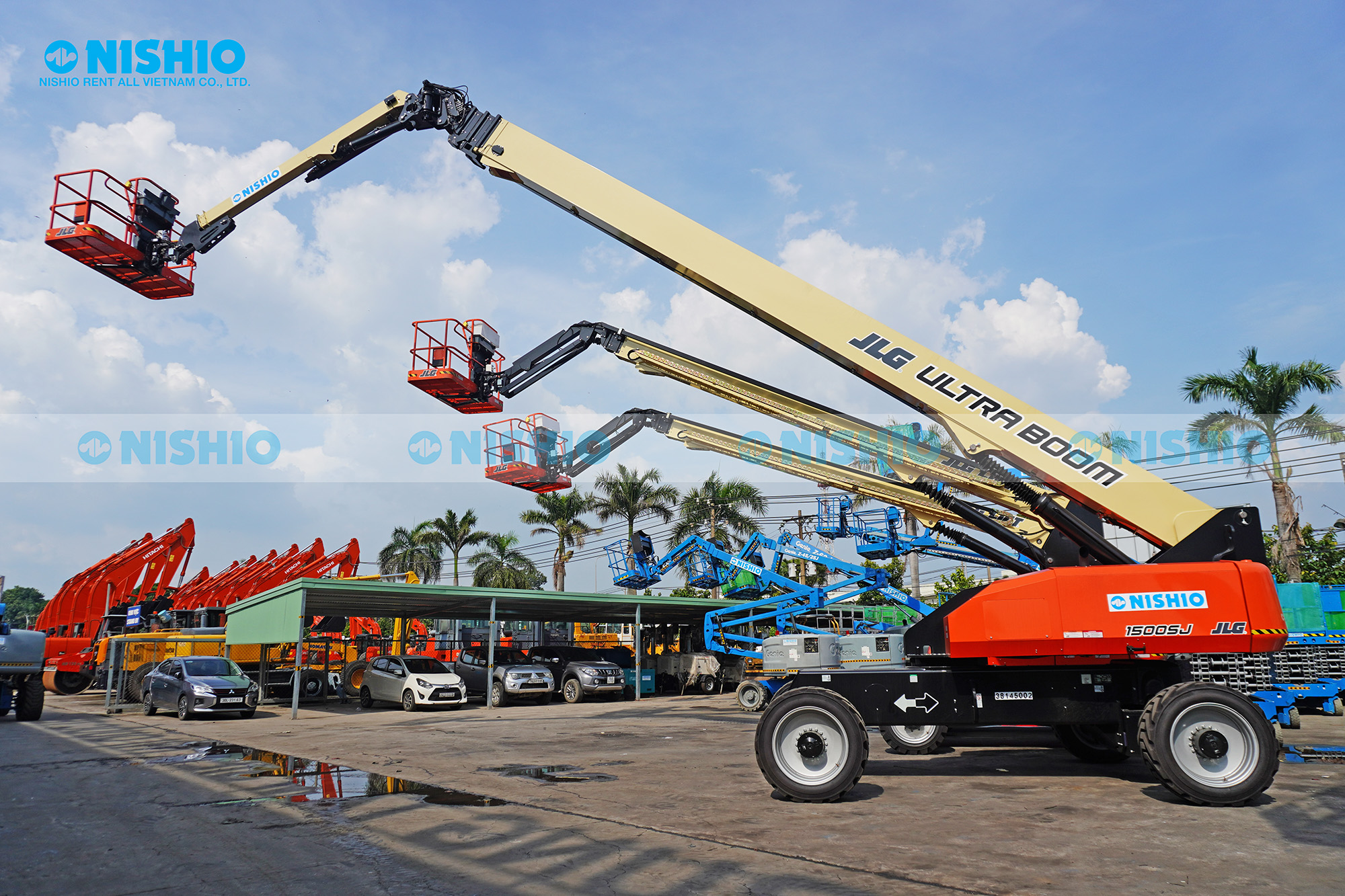 [새로 추가] 베트남에서 임대 가능: JLG 860SJ (26.21미터) 및 1500SJ (45.7미터) 붐 리프트