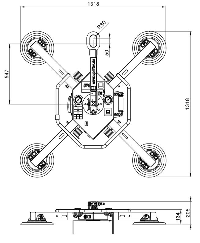 Xe Nâng Hạ Kính UPT350 PRO (350kg)