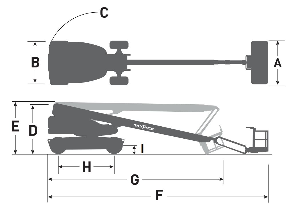 Xe Nâng Người Boom Lift Cần Thẳng 20.62m SJ61T+