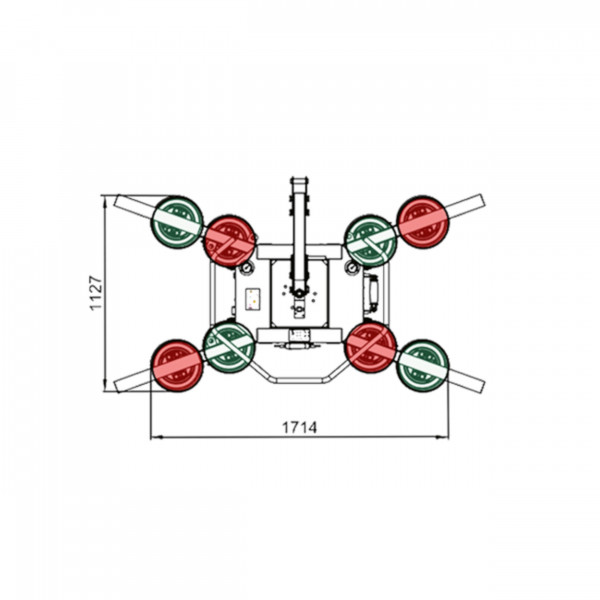 Máy Hít Kính Chân Không UPG600 (600kg)