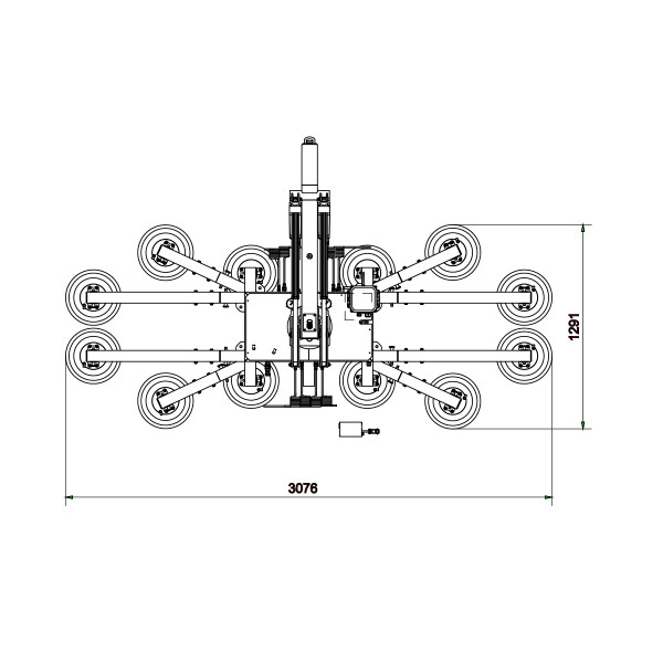 Máy Hít Kính Chân Không UPG1200 (1200 kg)