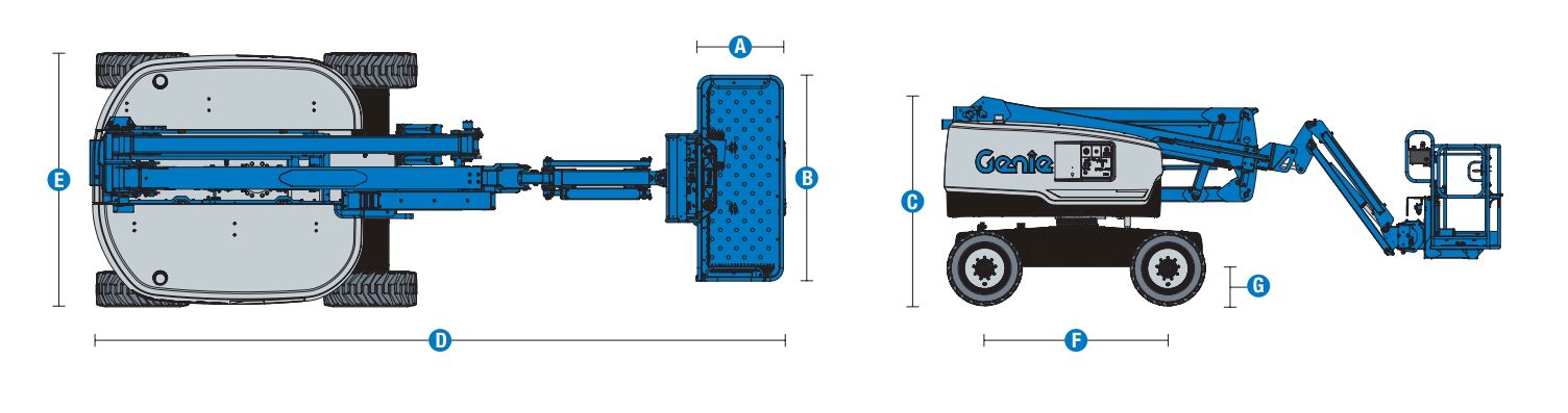 Xe Nâng Người Boom Lift Cần Gập 15.92m Z-45 FE