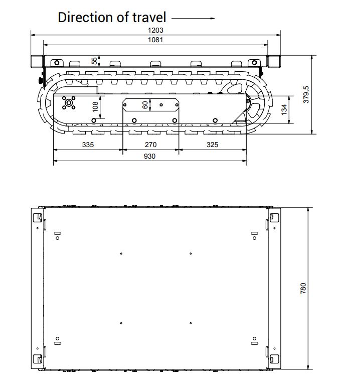 Robot Di Chuyển Hàng Hóa UPM1225 (1225kg)