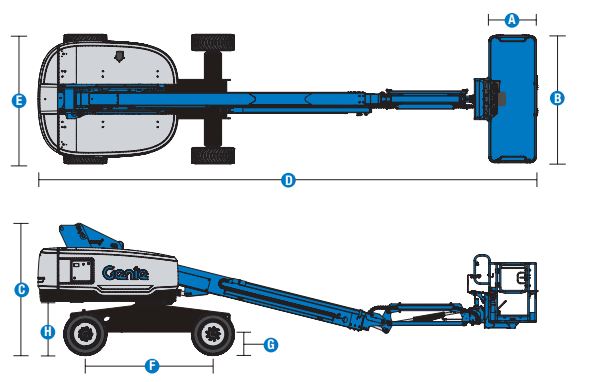 Xe Nâng Người Boom Lift Cần Thẳng 15.56m S-45 XC