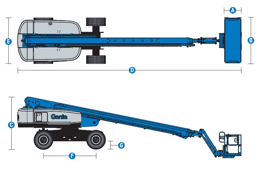 Xe Nâng Người Boom Lift Cần Thẳng 27.91m S-85 HF