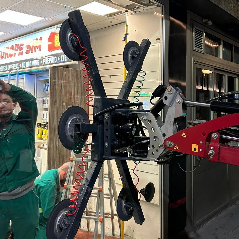 Xe Nâng Hạ Lắp Đặt Hít Kính Di Động Glassworker GW625