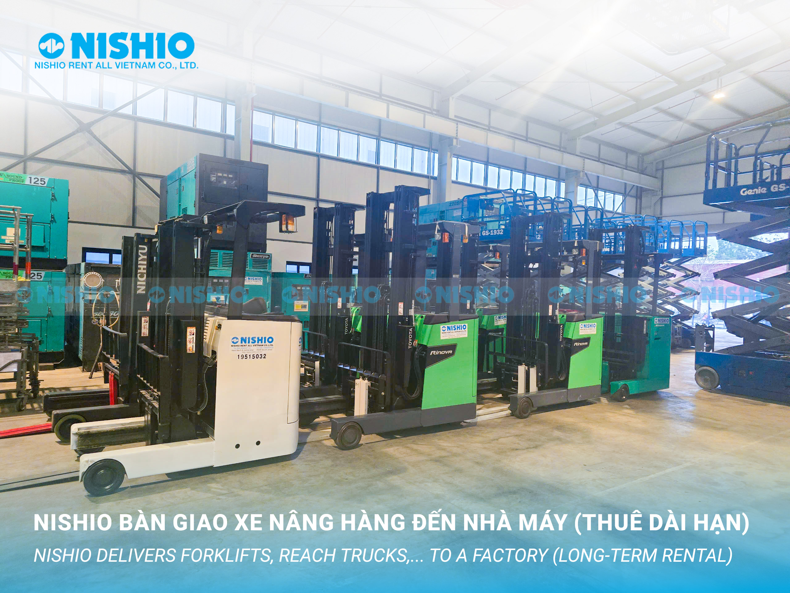 NISHIO delivers Reach Trucks to a factory in the north Vietnam