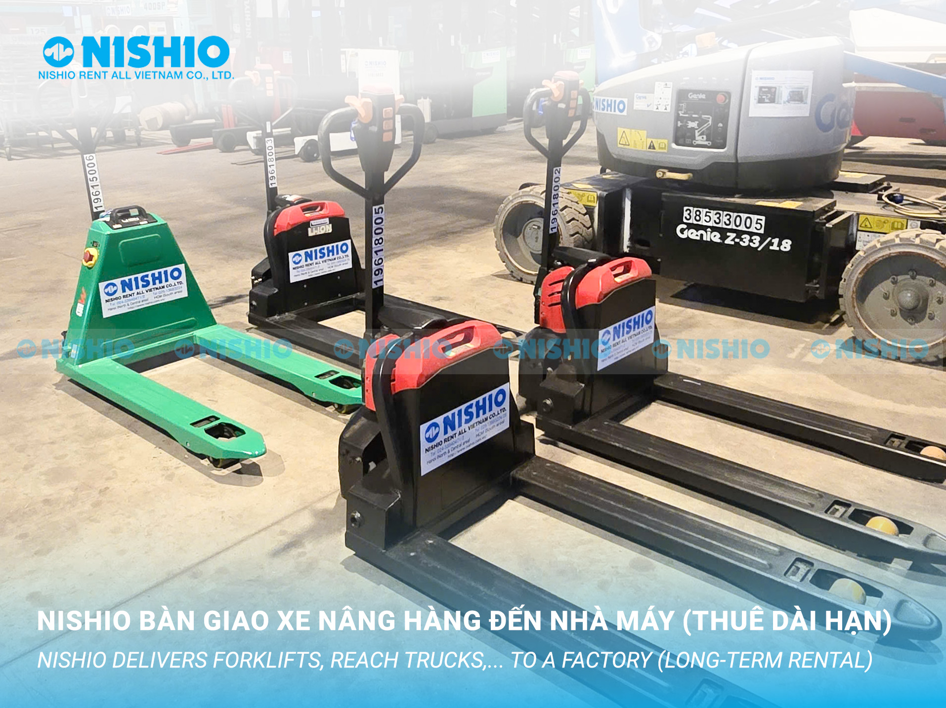 NISHIO delivers Hand Pallets to a factory in the north Vietnam