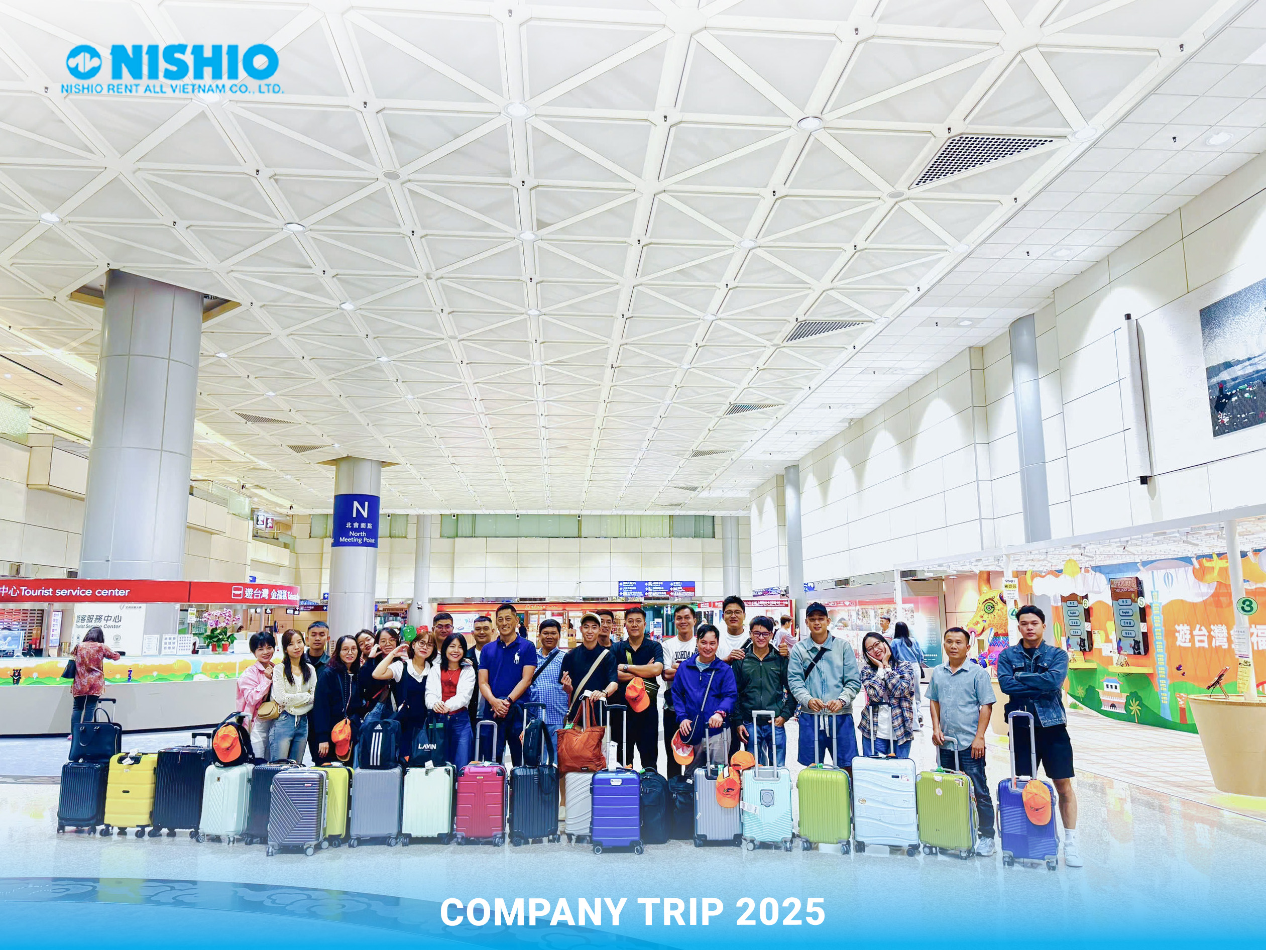 NISHIO's Employees at Taiwan Taoyuan International Airport
