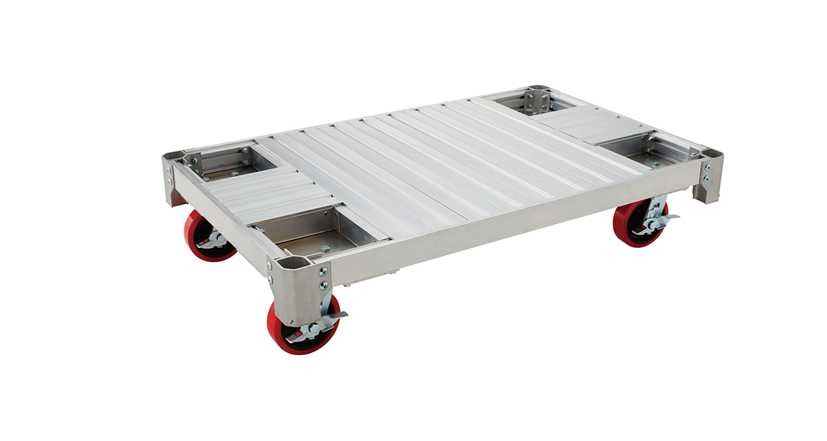 4륜 알루미늄 합금 대차 적재 하중 1,000kg AC-1200