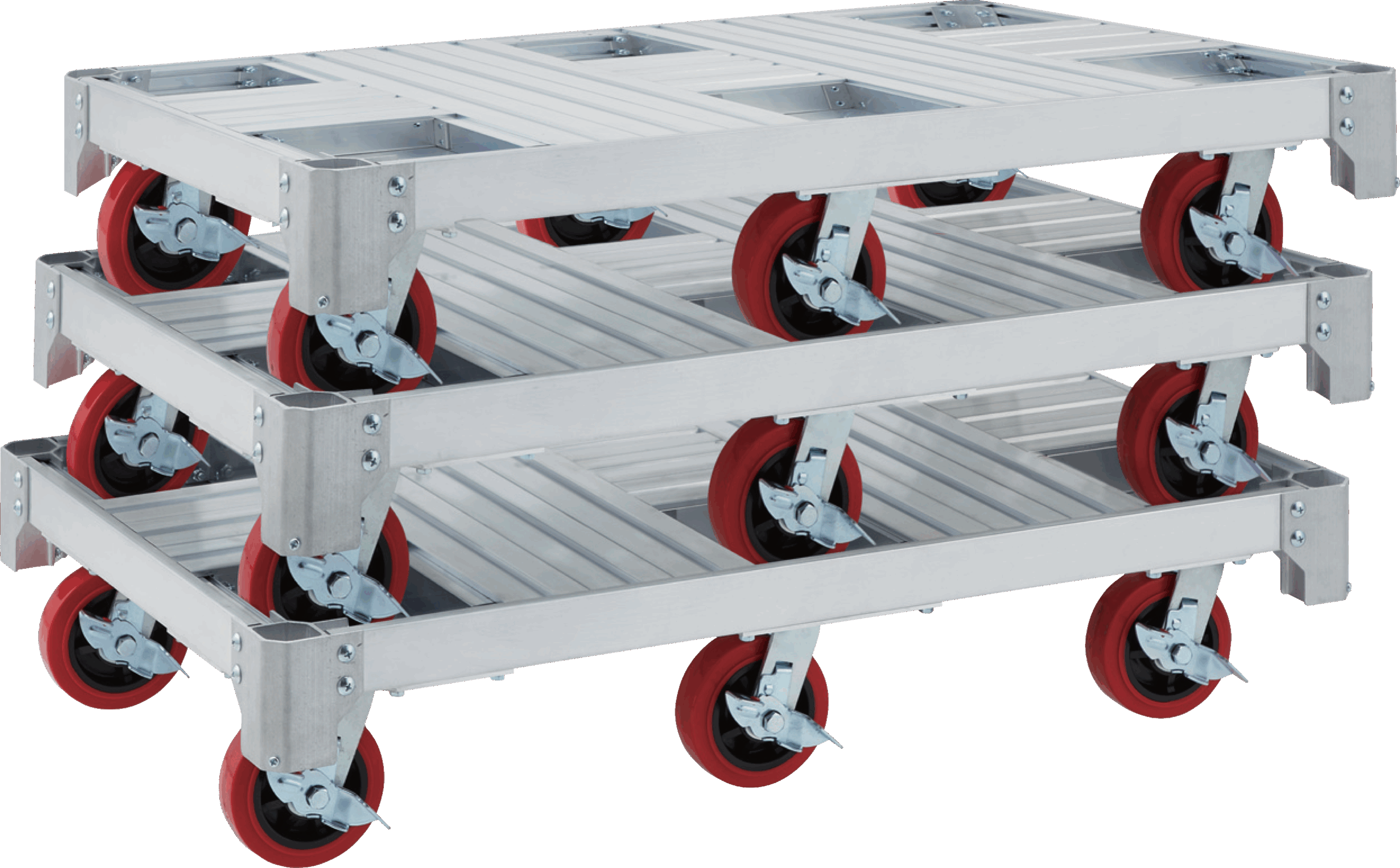 6-Wheel Aluminum Alloy Trolley Load 1,000 kg<br>AC6-1275