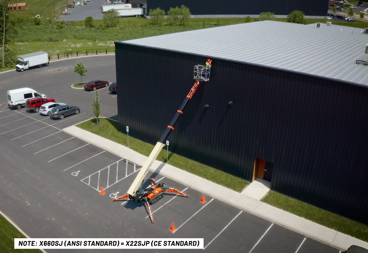 Xe Nâng Người Chân Nhện Cần Thẳng 22m X22SJP