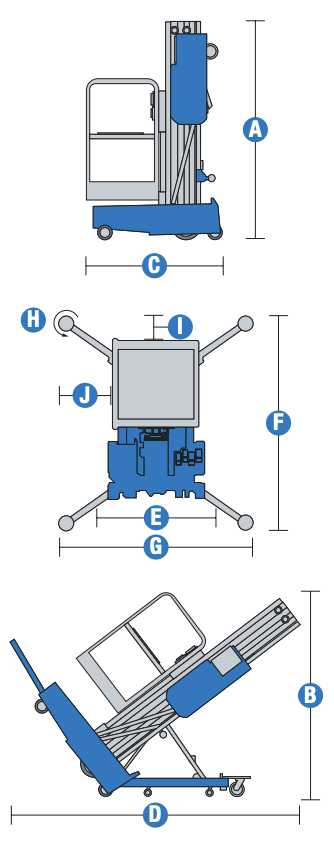 USED AERIAL WORK PLATFORMS 14M GENIE AWP-40S