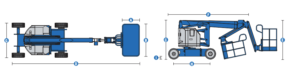 USED ARTICULATED BOOM LIFT GENIE Z34/22