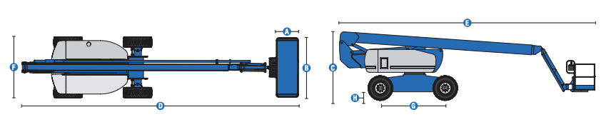 XE NÂNG NGƯỜI CẦN GẬP CŨ GENIE Z80/60