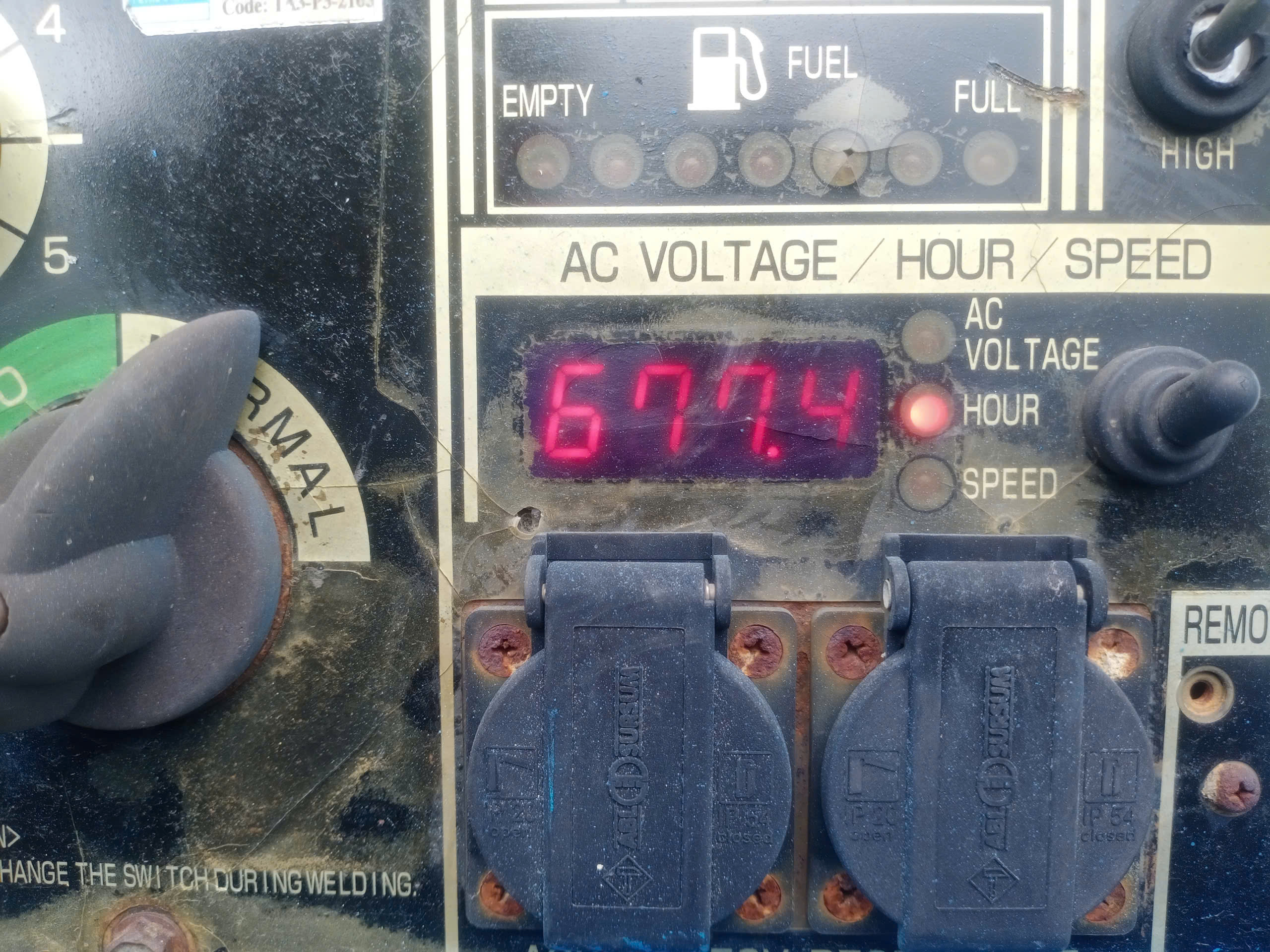 USED GENERATOR 9.9kVA SHINDAIWA DGW310MC