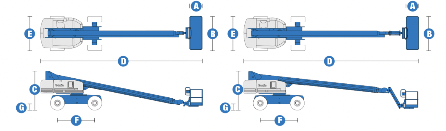 XE NÂNG NGƯỜI CẦN THẲNG CŨ 26M GENIE S80
