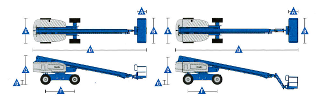 USED TELESCOPIC BOOM LIFT 28M GENIE S85