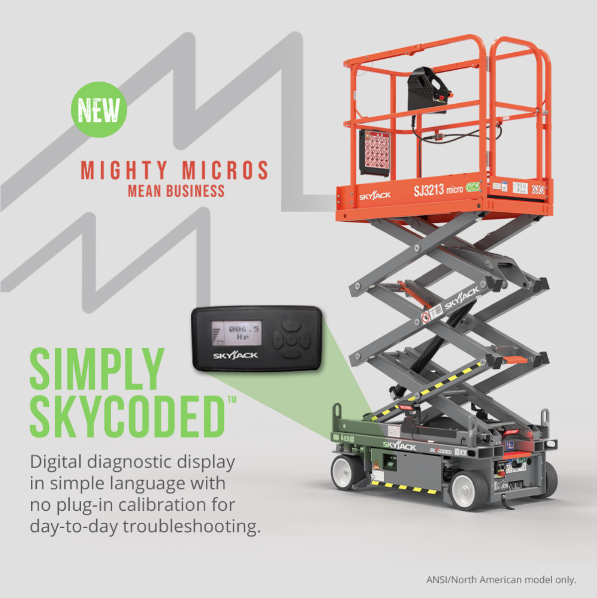 SKYCODED on SKYJACK MIGHTY MICROS SCISSOR LIFT