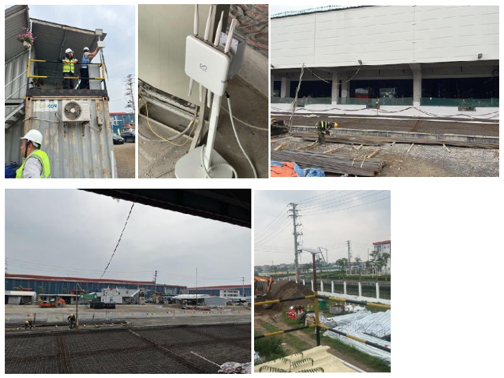 Lắp đặt PicoCELA một cách đơn giản mà không cần kéo cáp LAN tại công trường