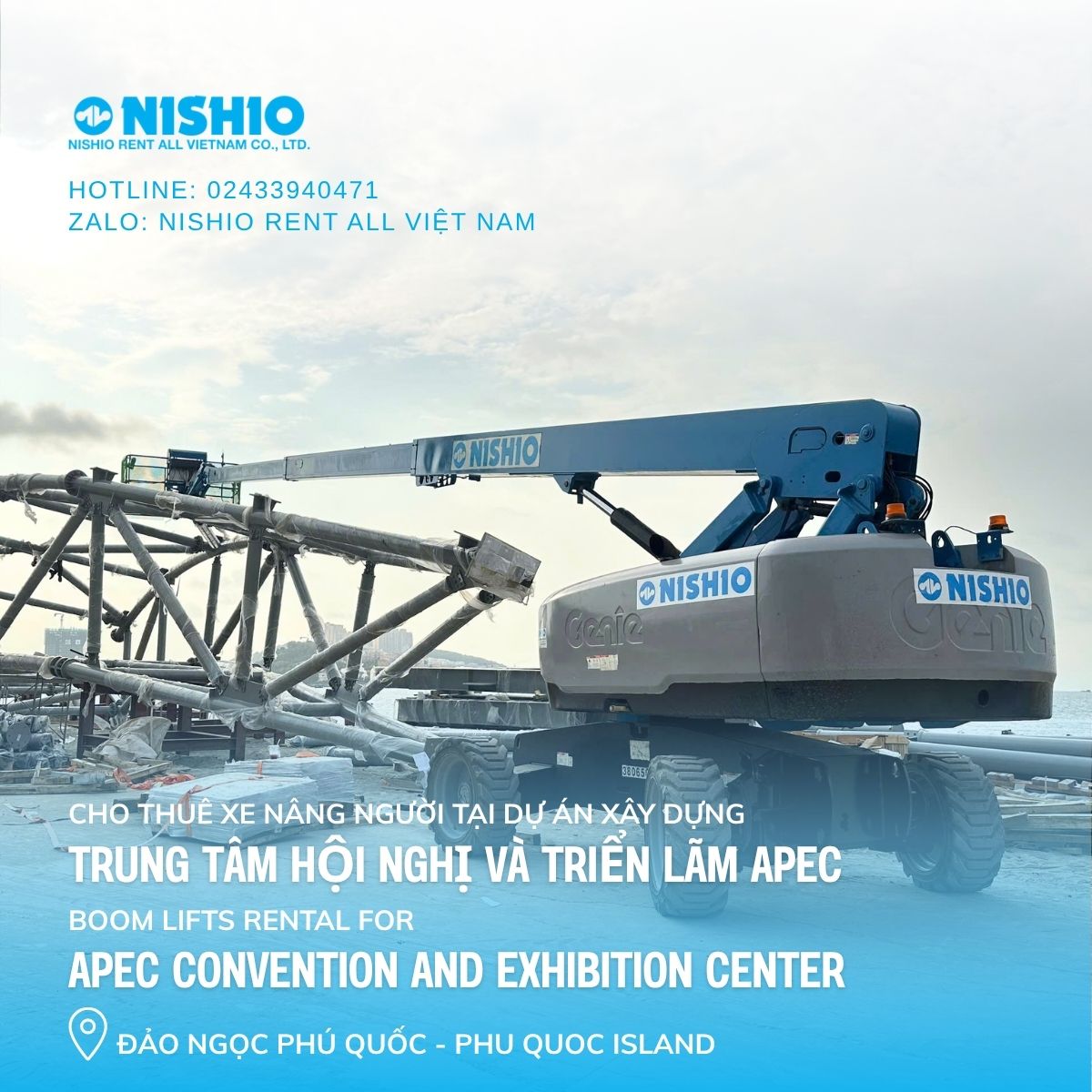 Xe Nâng Người Genie cho thuê tại Phú Quốc